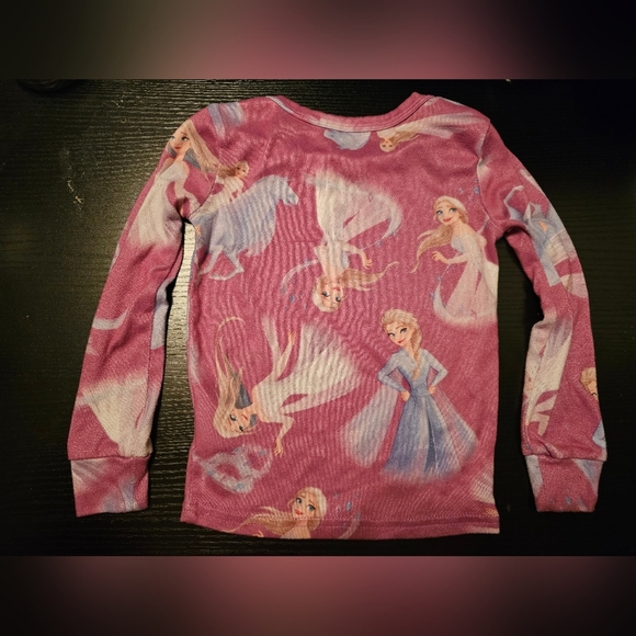 Disney Pink Long Sleeve Tee with Frozen Print Size 6 - Picture 2 of 3